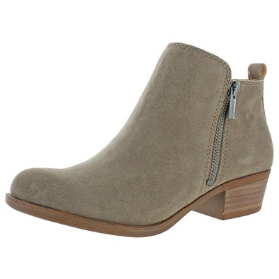

Женские ботильоны Lucky Brand Basel Taupe Shoes 12 Medium (B,M) BHFO 5043, Dark mushroom/natural oiled suede