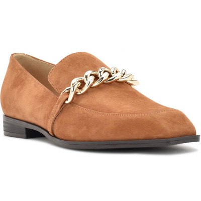 

Женские коричневые замшевые лоферы Nine West Onxe 6,5 средний (B,M) BHFO 3215, Medium natural, Onxe