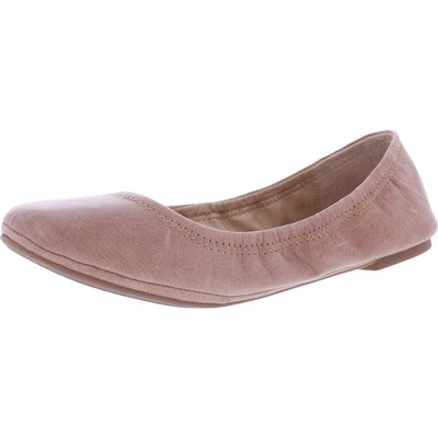 Бежевые однотонные балетки Lucky Brand Womens Emmi Beige шириной 8 (C, D, W) BHFO 6288, Latte