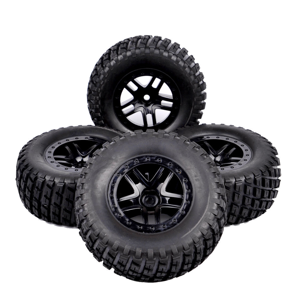 4pcs RC car 1/10 short course tires Hex 12mm wheels For Traxxas Slash Pro-Line