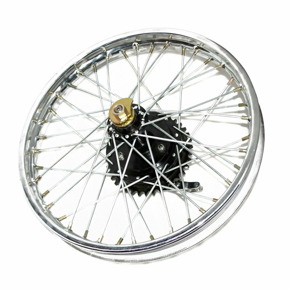 Fits Royal Enfield BSA Rear Wheel Rim 19'' Complete + Spoke Half + Hub 