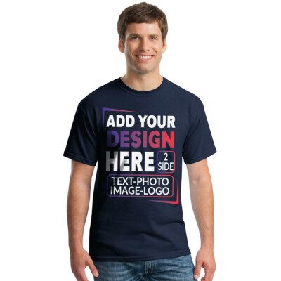 Custom Personalized TShirt Print Your Logo Photo Custom Made Shirt Gildan Heavy