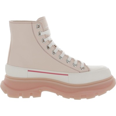 Pre-owned Alexander Mcqueen Womens Leather Casual And Fashion Sneakers Shoes Bhfo 4060 In White