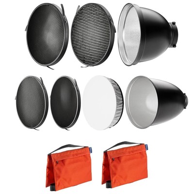 Отражатель Westcott, 70 градусов, с сотовой решеткой, креплением Bowens, отражателем, мешком с песком