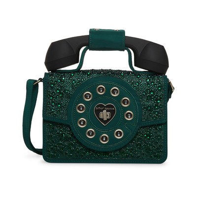 Betsey Johnson Womens Party Line Зеленая электрическая сумка-кошелек, маленькая BHFO 7930