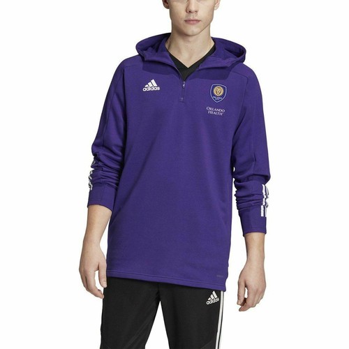 

[FI1527] Мужская дорожная куртка Adidas Orlando City с 3 полосками, Синий