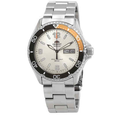 Мужские часы Orient Mako-3 с автоматическим циферблатом цвета слоновой кости RA-AA0821S