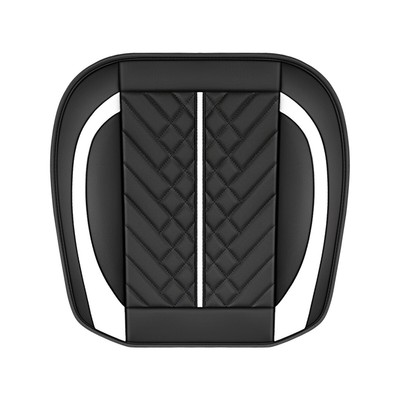 Front Seat Covers Full Surround Chair Cushion Mat Black/White Car SUV Truck 2Pcs