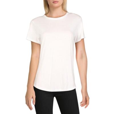 

Женская белая футболка Vince с короткими рукавами из модала, топ  BHFO 0253, Белый