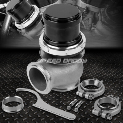 УНИВЕРСАЛЬНЫЙ ВНЕШНИЙ ТУРБОКОМПРЕССОР V-BAND 5.25 С V-ОБРАЗНЫМ КЛАПАНОМ И ПРУЖИНОЙ ДИАМЕТРОМ 45 ММ, 14 ФУНТОВ на квадратный ДЮЙМ, ЧЕРНЫЙ