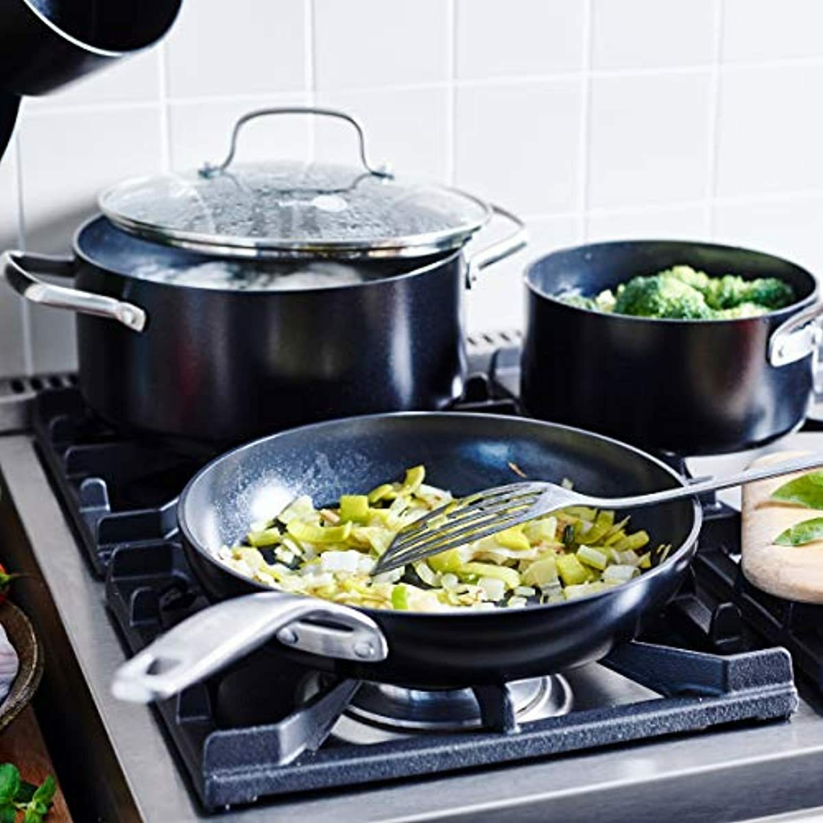 GreenPan Profile Hard Anodized Healthy Ceramic Nonstick, Cookware Pots and Pans  eBay