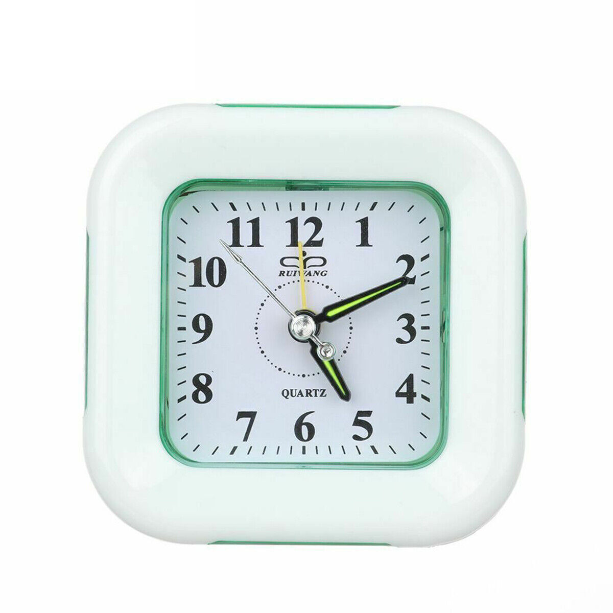 Quartz Alarm Clock Night Light Tick Snooze Small Bedside Clocks for Office Desk