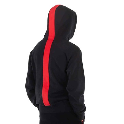 Pre-owned Ferragamo Red Stripe Drawsting Hoodie., Size Medium