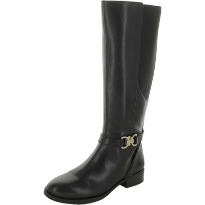 INC Женские ботинки Faron черного цвета с круглым носком до середины икры Shoes 6 Medium (B,M) BHFO 5652