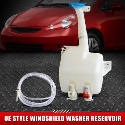 ДЛЯ 07-08 HONDA FIT OE STYLE БАЧОК ДЛЯ ЖИДКОСТИ ОМЫВАТЕЛЯ ЛОБОВОГО СТЕКЛА в СТИЛЕ OE С КРЫШКОЙ + НАСОС