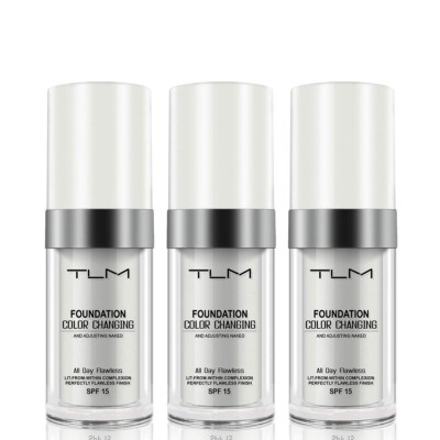 3X TLM Color Changing Foundation Makeup Base Face Liquid CoverConcealerFlawless