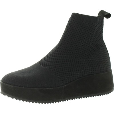 Женские ботильоны на танкетке Eileen Fisher Mars Black 8.5 Medium (B,M) BHFO 9940