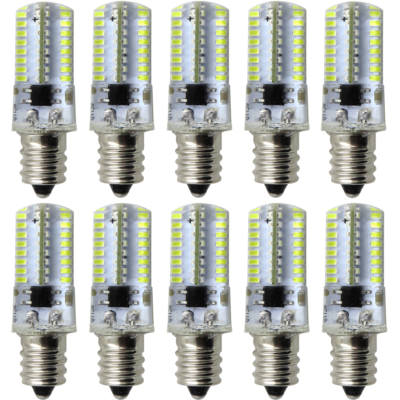 10pcs E12 Candelabra C7 64-3014 SMD LED Light Lamp Bulb Fit PQ1500S White 110V 