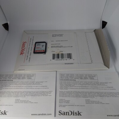 SanDisk Pixtor High Performance SDXC UHS-I 64GB Ultra Class 10 Memory Card New 