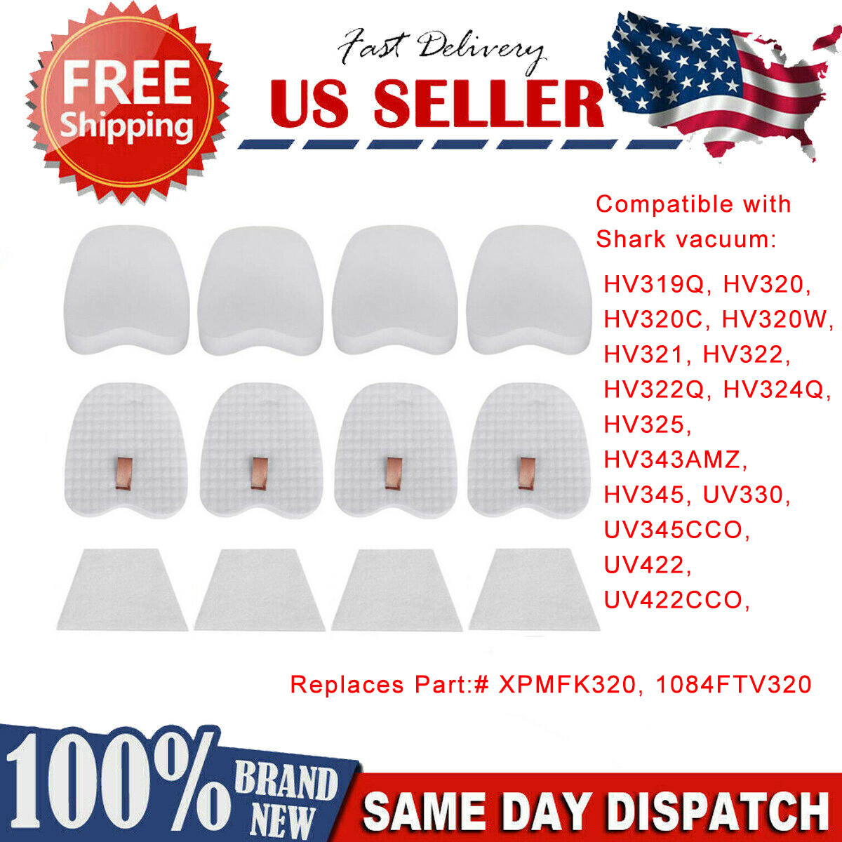 FOR Shark Rocket Vacuum Cleaner Replacement Kit HV345 ZS350 ZS351 ZS352 HV320