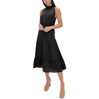 

Женское атласное повседневное платье миди без рукавов Sam Edelman BHFO 2748