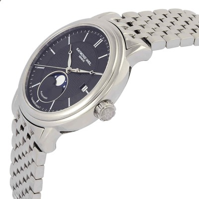 Pre-owned Raymond Weil Maestro Automatic Moon Phase Grey Dial Men's Watch 2879-st-60001