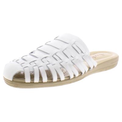 Женские белые сандалии Huarache Atlantis Softspots 7.5 Narrow (AA,N) BHFO 0318, Белый, Atlantis