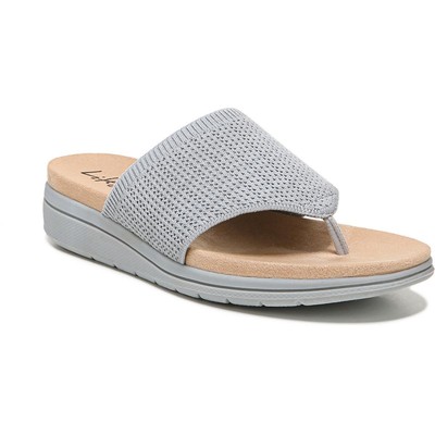 Женские босоножки-горки LifeStride Womens Poolside Grey 8.5 среднего размера (B,M) BHFO 6490