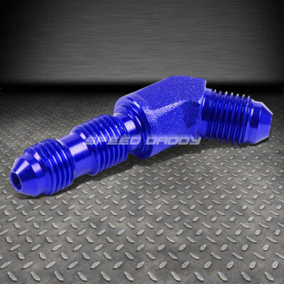 НАРУЖНАЯ РЕЗЬБА 4AN AN-4 1/4 45-ГРАДУСНАЯ ПЕРЕГОРОДКА С РАСКЛЕШЕННЫМ СИНИМ АЛЮМИНИЕВЫМ ФИТИНГОМ