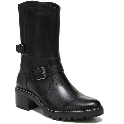 Женские ботинки Naturalizer Talon черного цвета до середины икры Shoes 10 Medium (B,M) BHFO 6881