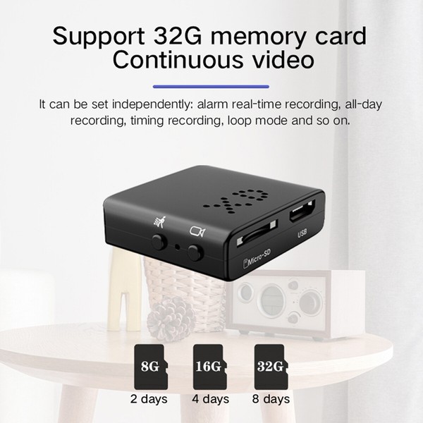 Smallest HD1080P Home Security Mini Camera Motion Detection Indoor Camcorder Cam - Image 10