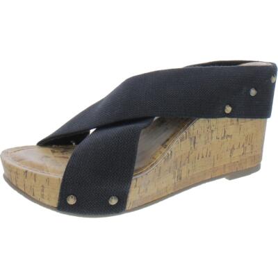 

Женские туфли на танкетке Esprit Oceane, черные пробковые туфли на платформе, 8 средних размеров (B,M) BHFO 5052, Черный