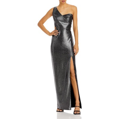 

Женское вечернее платье металлик Aidan Mattox  BHFO 0381, Gunmetal black