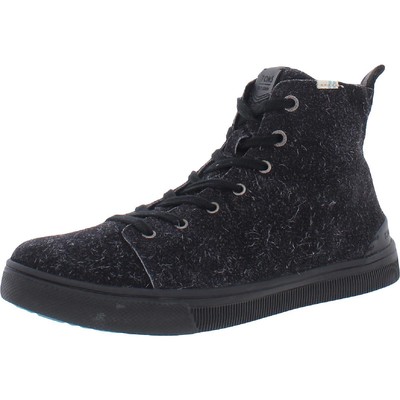 

Toms Womens Travel Lite Черные высокие кеды 8 Medium (B,M) BHFO 6702, Black shaggy suede, Travel Lite