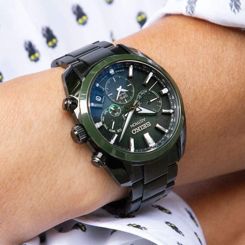Pre-owned Seiko Astron Sbxc079 Limited Model Dark Green Gps Men Nebula Watch Box