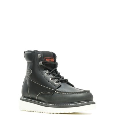 Pre-owned Harley-davidson Men's Beau Riding Boot Black - D93135, Black