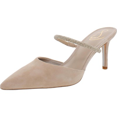 

Женские замшевые сабо Sam Edelman Verity, бежевые замшевые туфли 7,5, средние (B,M) BHFO 1749, Cappuccino suede, Verity