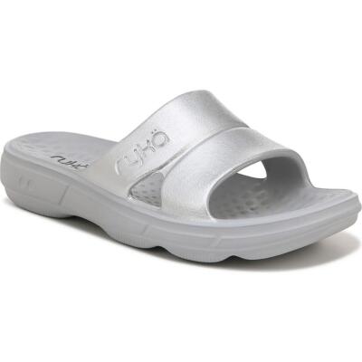Ryka Womens Restore Slip On Flat Cushioning Foam Pool Slides Sandals BHFO 2436