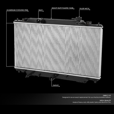 For 2014-2018 Mazda 3 2.0L 2.5L Radiator Assembly OE Style Aluminum Core 13404