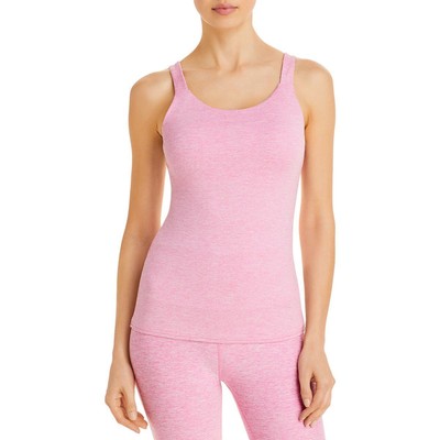 

Женская розовая майка для фитнеса с подкладкой из вереска Alo Yoga Athletic  BHFO 2012, Parisian pink heather, W9382R
