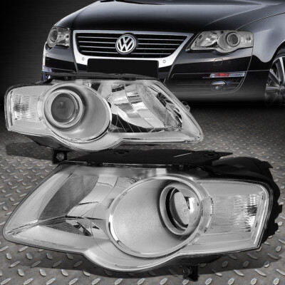 ДЛЯ 06-10 VOLKSWAGEN VW PASSAT ХРОМ/ПРОЗРАЧНЫЙ УГОЛ ПРОЕКТОР ФАРА