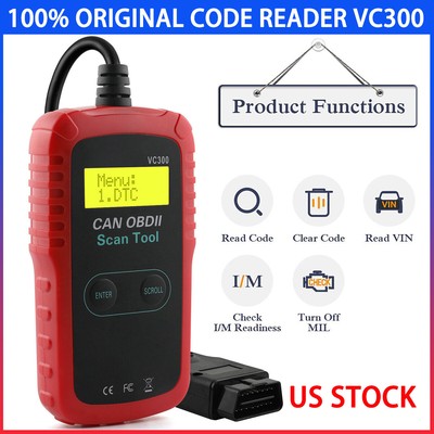 VC300 Auto OBD2 Scanner Car Code Reader Check Engine Scanner Diagnostic Tool