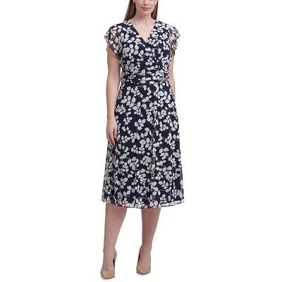 

Jessica Howard Женское длинное вечернее платье макси с рюшами плюс BHFO 1421, Navy/ivory