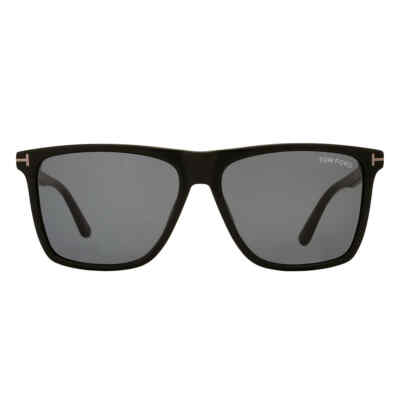 Pre-owned Tom Ford Fletcher Smoke Browline Men's Sunglasses Ft0832-n 01a 59 Ft0832-n 01a In Gray