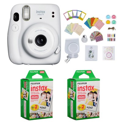 Фотокамера мгновенной печати Fujifilm Instax Mini 11, комплект Ice White с аксессуарами