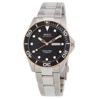 Pre-owned Mido Ocean Star 200c Automatic Black Dial Men's Watch M0424302105100