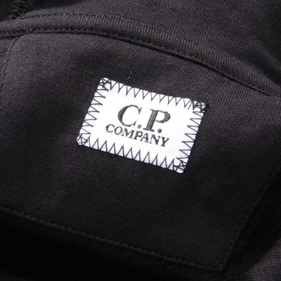 C.P. COMPANY 1646AL FELPA UOMO C.P. COMPANY MAN COTTON HOODED SWEATSHIRT BLACK