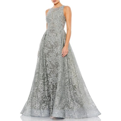 Женское вечернее платье Mac Duggal, украшенное вышивкой, BHFO 7807