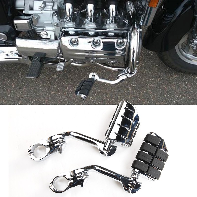 1 1/4" Highway Engine Guard Foot Pegs For Honda GoldWing GL 