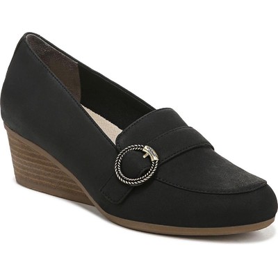 

Scholls Shoes Женские туфли Brooke Black на танкетке 7 Medium (B,M) BHFO 2207, Черный